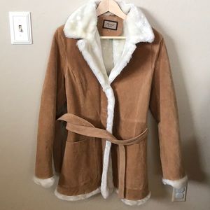 Suede leather jacket